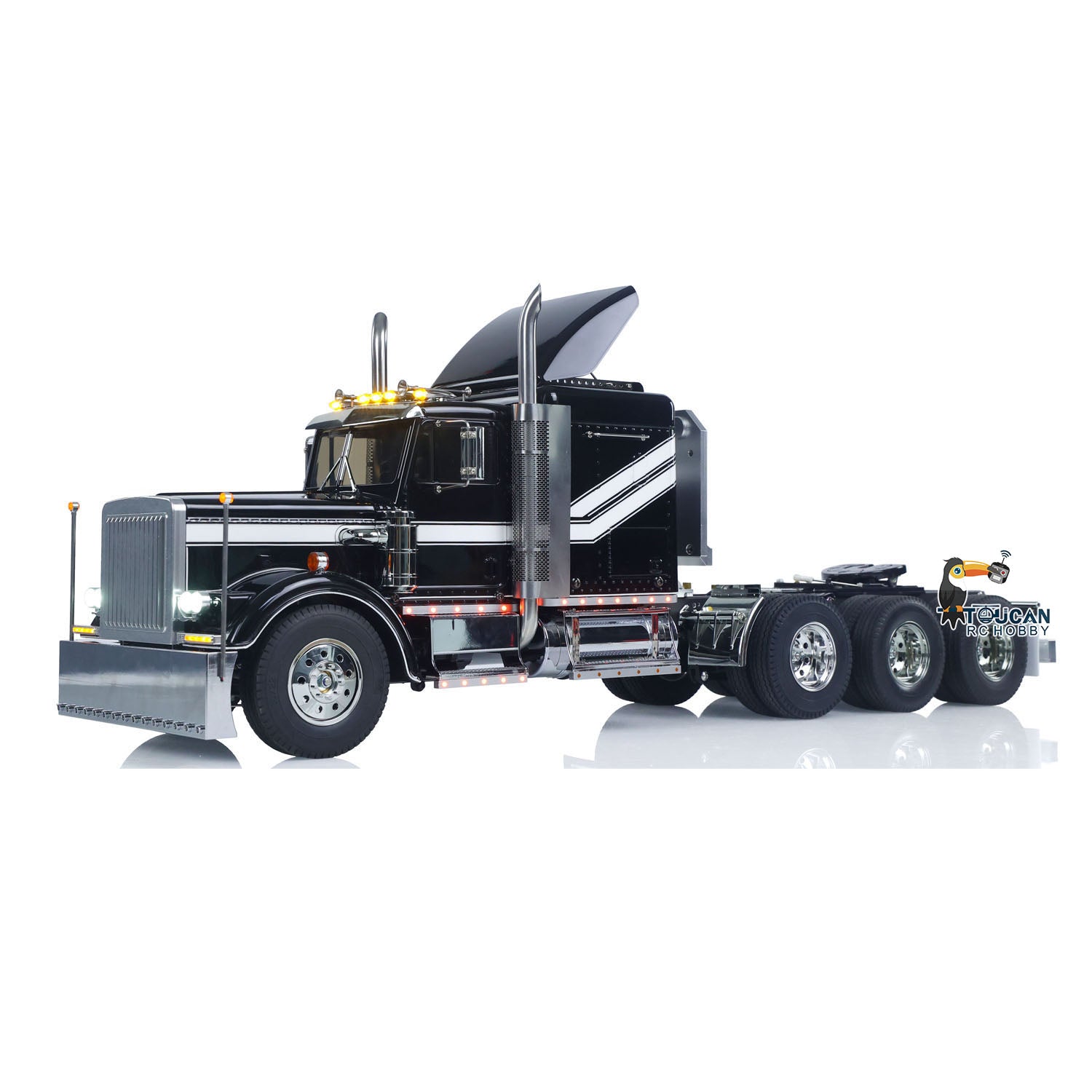Simulation RC tractor built-in vehicle light and sound system module
