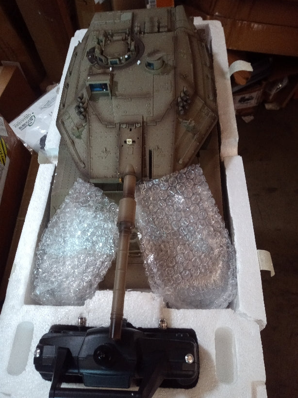 Second Hand US STOCK Heng Long 1/16 Military RC Battle Tank IDF Merkava MK IV Full Metal Chassis 3958