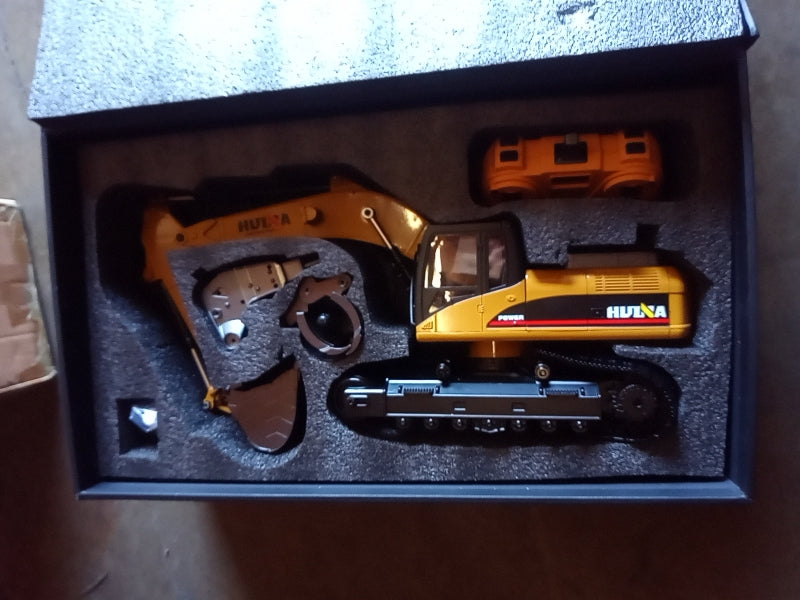 Second Hand US Stock HUINA 580 1/14 Toys RC Metal Excavator