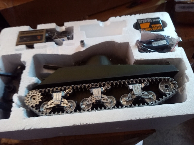 Second Hand US STOCK Henglong 1/16 Customized 7.0 M4A3 Sherman RC Tank 3898 Barrel Recoil 360?? Metal