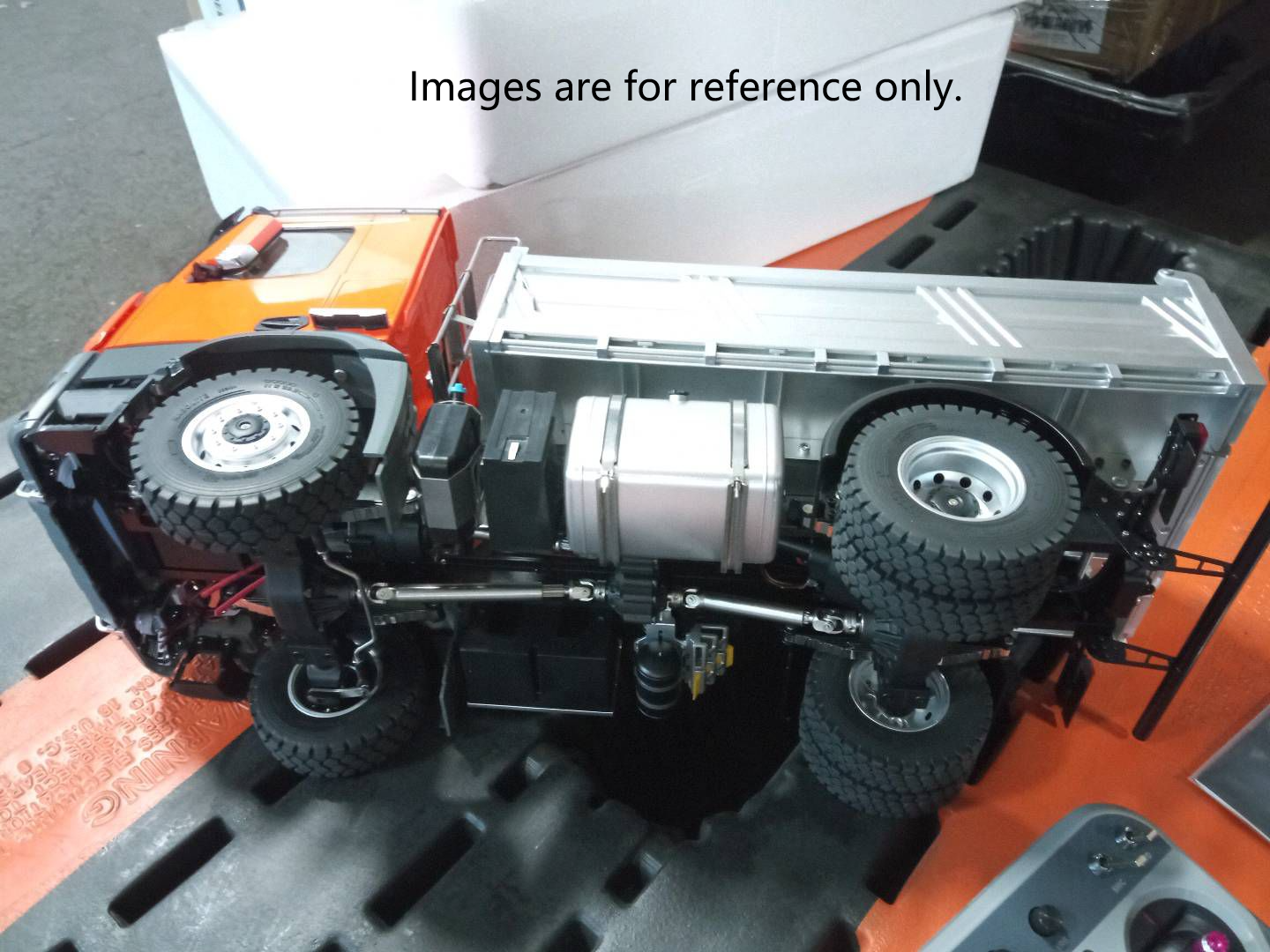 Free Shipping Second Hand US Stock 1/14 Kabolite 5701 RC Dump Truck 4x4 Remote Control Dumper Car Sound Light Model