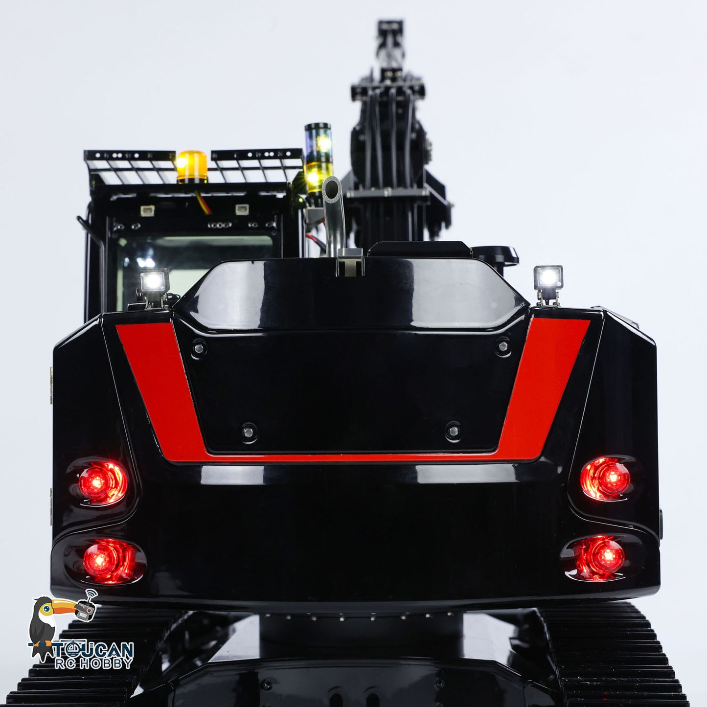 Ready to run metal three section boom digger integrated motor esc servo lighting sound effect system

