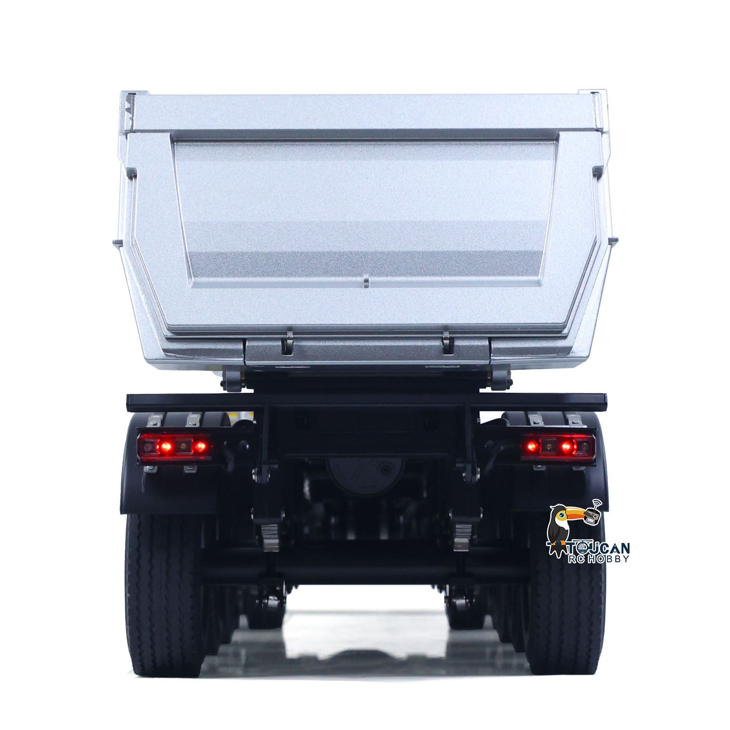 Rtr rc tractor triple axle tipper trailer kabolite KABO 5801 gray all electronic parts included
