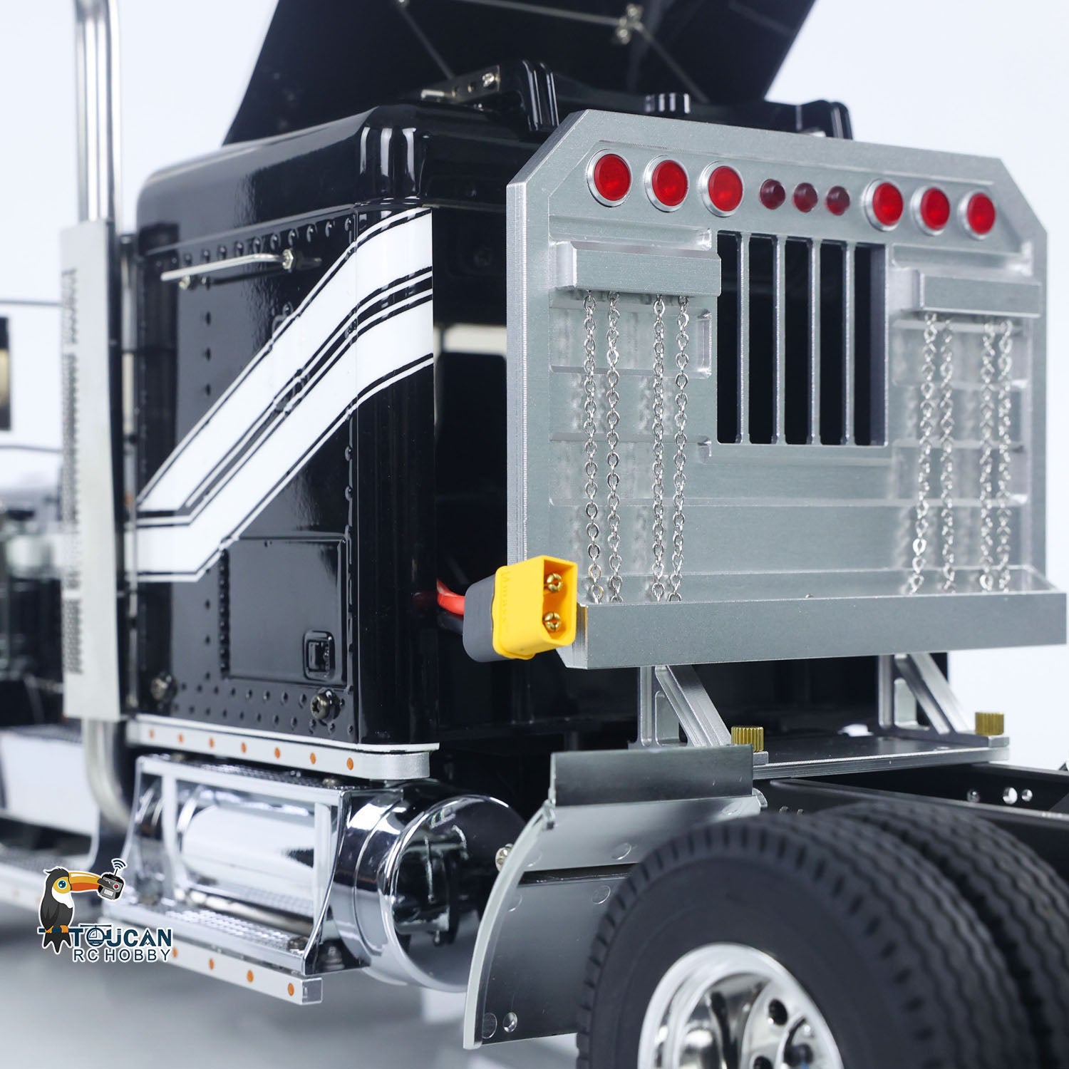 Ready to run RC tractor truck with decorative side light strips
