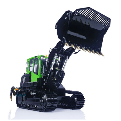 LESU LR636 1/14 Metal RC Hydraulic Loader B0014 RTR Brushless Drive Motor Tail Hook Rear Plow PL18EV Lite Remote Controller 4 Ways Directional Valve Sound Light System