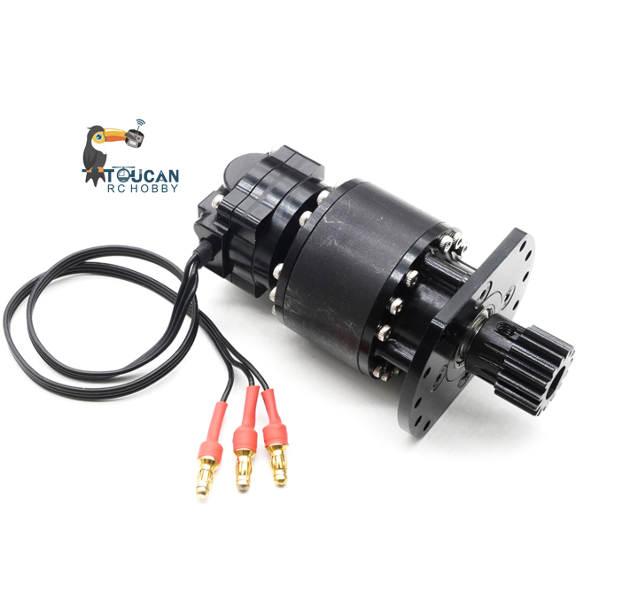 CUT Model HZ05 Metal Rotary Motor with Gear 3.5MM/3MM/MR30 Bullet Connector for 1/12 1/14 RC Hydraulic Excavator Construction Vehicle DIY Parts