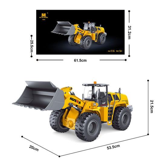 In Stock 1/14 HUINA Toys 2.4G Radio Controlled Loader 1583 Electric Lifting System Lights Sound RC Construction Vehicles Assembled