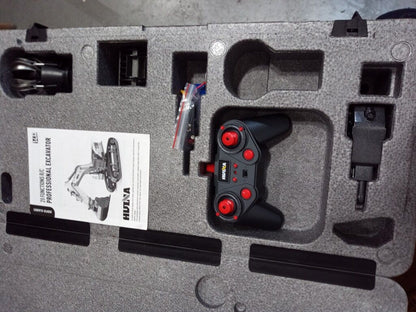 Fast Free Shipping Second Hand US Stock 1/14 HUINA RC Metal Excavator Model Toys 1594 Radio Control Digger Light Sound Battery