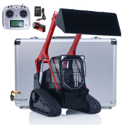 SM770 TOUCAN tracked RC loader red black factory built with motor ESC servo and I6S remote
