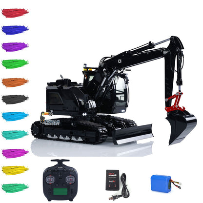 Remote control simulation hydraulic digger with manual quick disassemble cab metal guard net and rear protective cover
