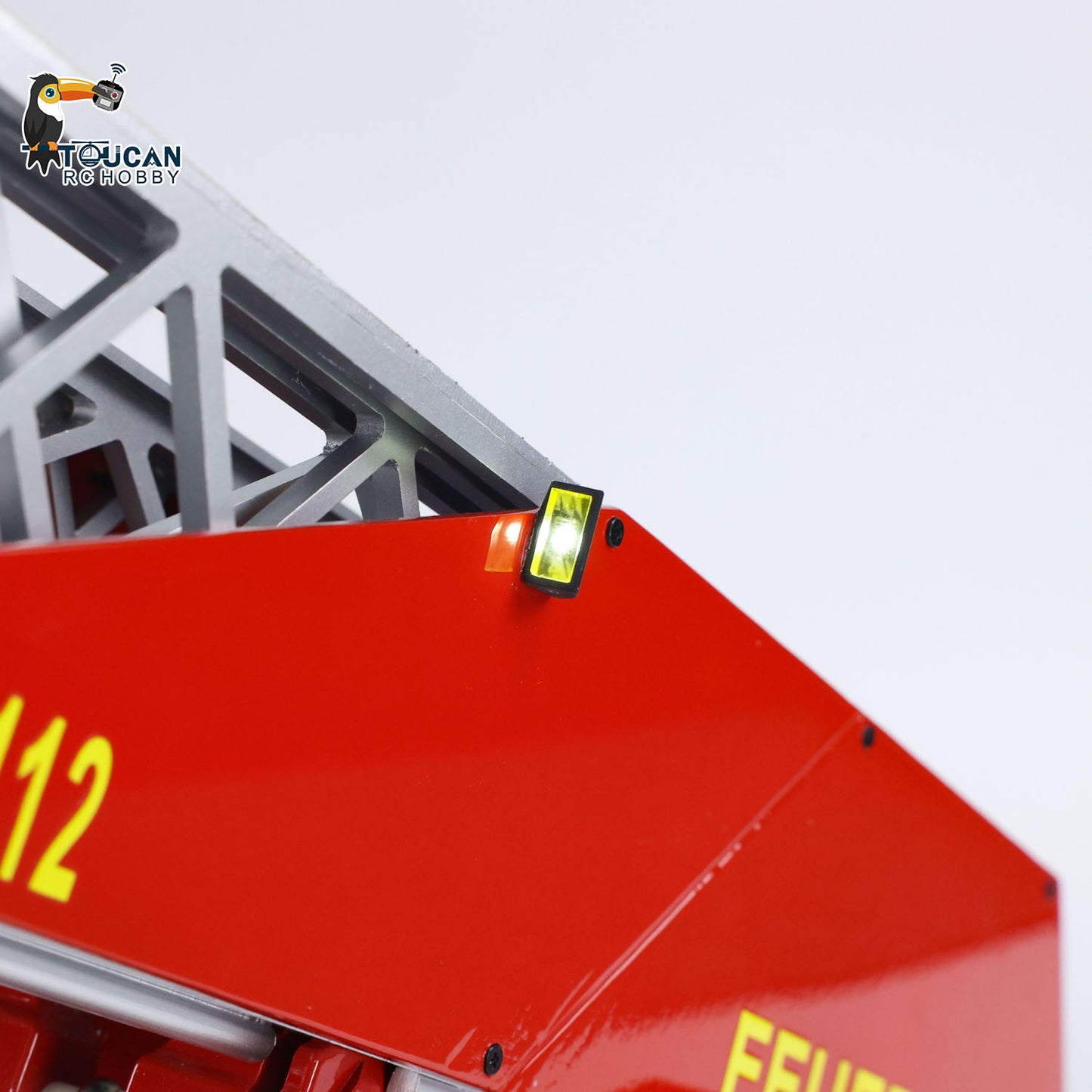 Classic remote control ladder fire truck for simulation play

