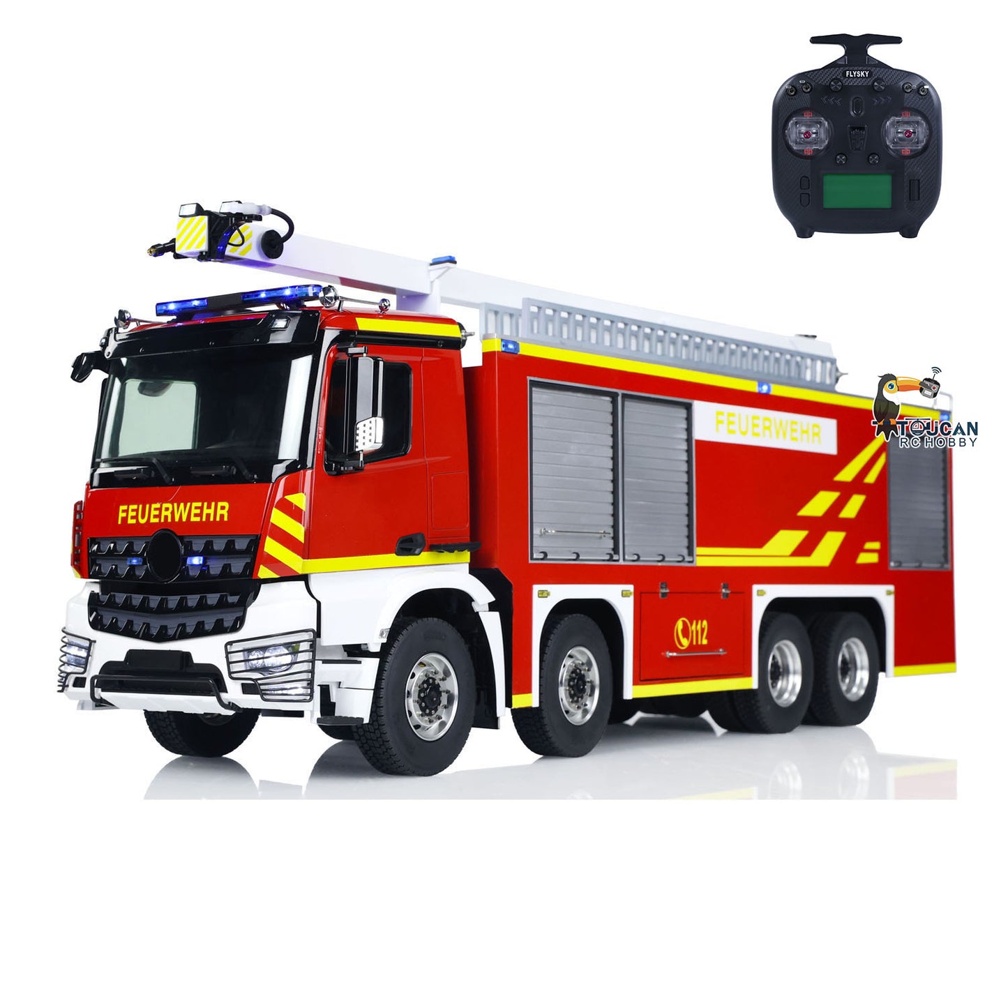 Remote control water spraying fire vehicle full simulation real car with complete electronic accessories
