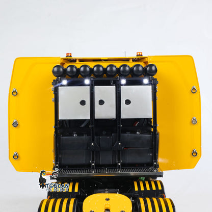 Simulated remote tractor vehicle preinstalled motor esc servo light sound system and smoke function kit
