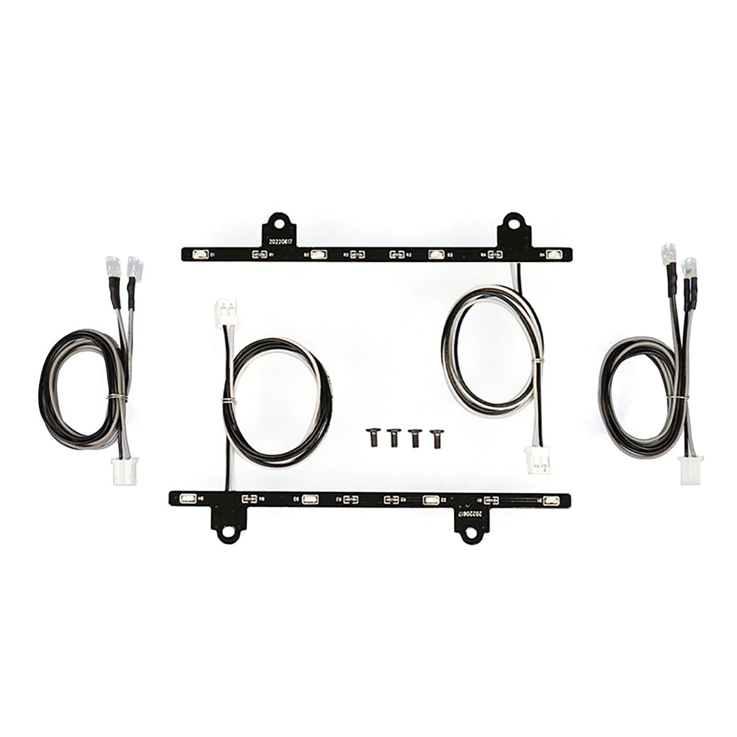 Plastic Side Skirt Light 3-7V LED Warning Lamp for 1/14 DIY TAMIYA Remote Control Tractor Truck Model 770S 6x4 56368 Car Parts