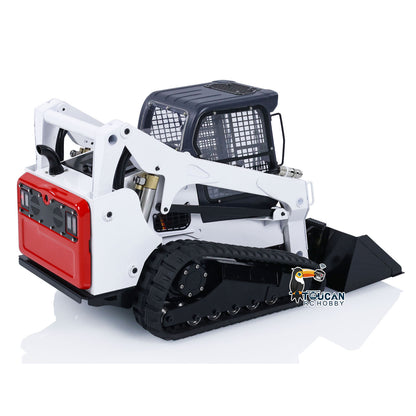 Pre painted red black SM770 TOUCAN skid steer loader RTR with sound light electronic parts
