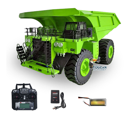 Toucanhobby 793D 1/20 Metal Hydraulic Dump Truck Model 2Speed Transmission 4 Wheel Spring Suspension Lights 21KG Heavyweight No Sound System