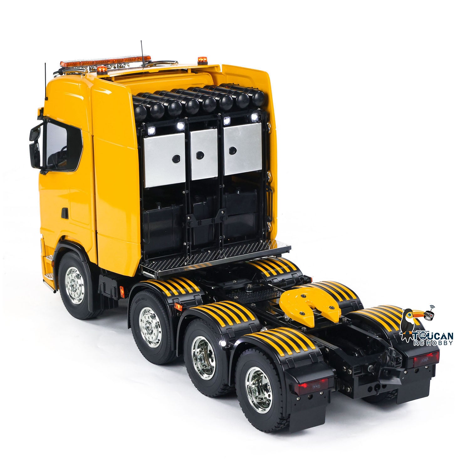 Remote control tractor head model with integrated smoke device full set light sound electronic components
