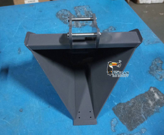 Second Hand US Stock LESU Painted Metal Trapezoid Narrow Bucket for 1:14 Hydraulic RC Excavator ET35
