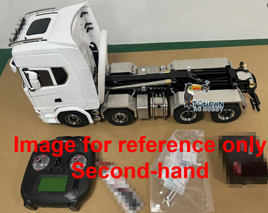 Free Shipping CN Stock Second-hand 8x8 1/14 Hydraulic RC Dumper Tipper Car Metal Radio Control Full Dump Trucks