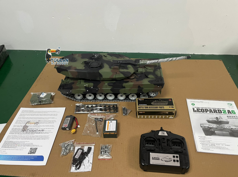 CN Stock Second-hand Henglong 1/16 7.0 Leopard2A6 3889 RTR RC Tank