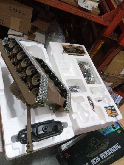 Second Hand US Stock Henglong 1/16 Scale 7.0 Upgraded 3838 M26 Pershing RTR RC Tank BB IR Metal Tracks Gearbox Drive Wheels