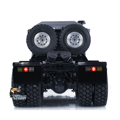 Simulation metal tractor truck silver gray ARTR model matched remote controller battery charger
