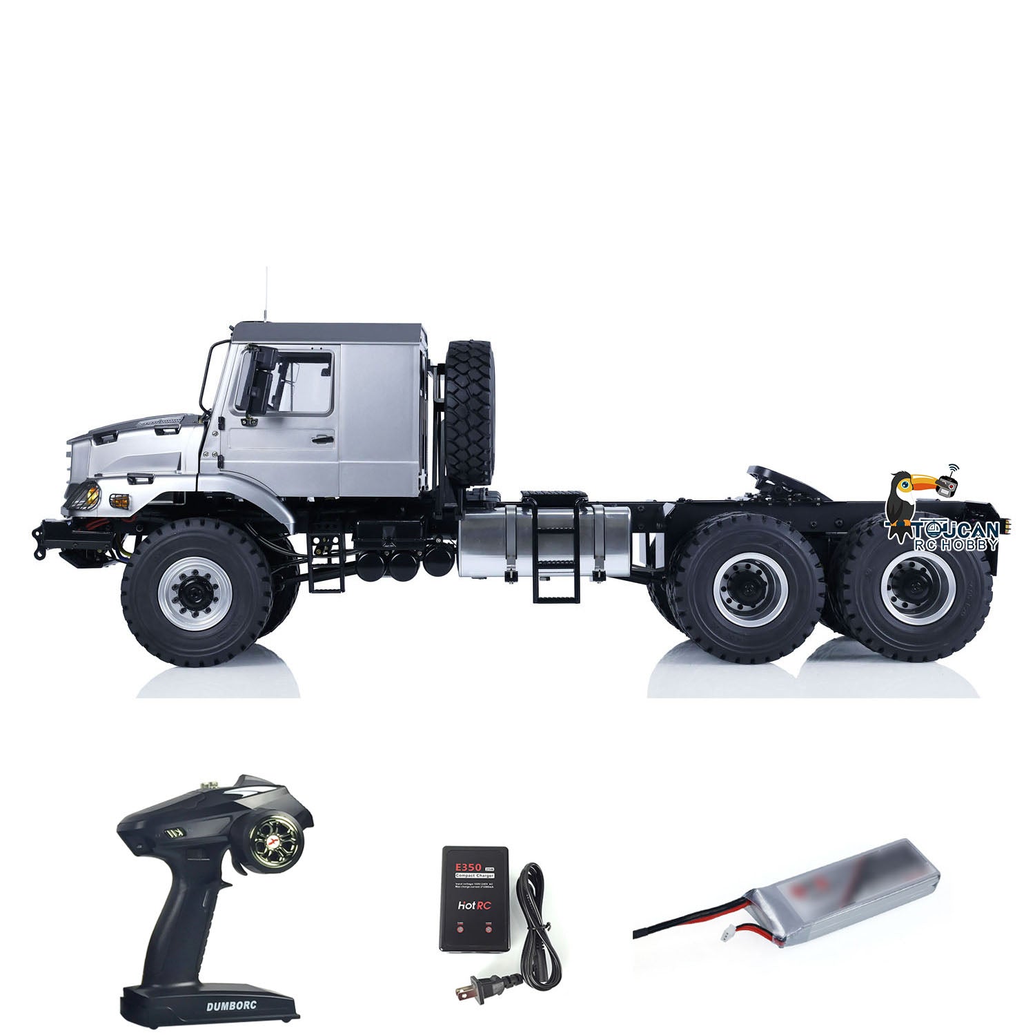 Factory coated 6x6 offroad tractor rc vehicle built in simulation light and sound system

