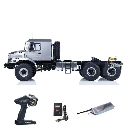 Factory coated 6x6 offroad tractor rc vehicle built in simulation light and sound system
