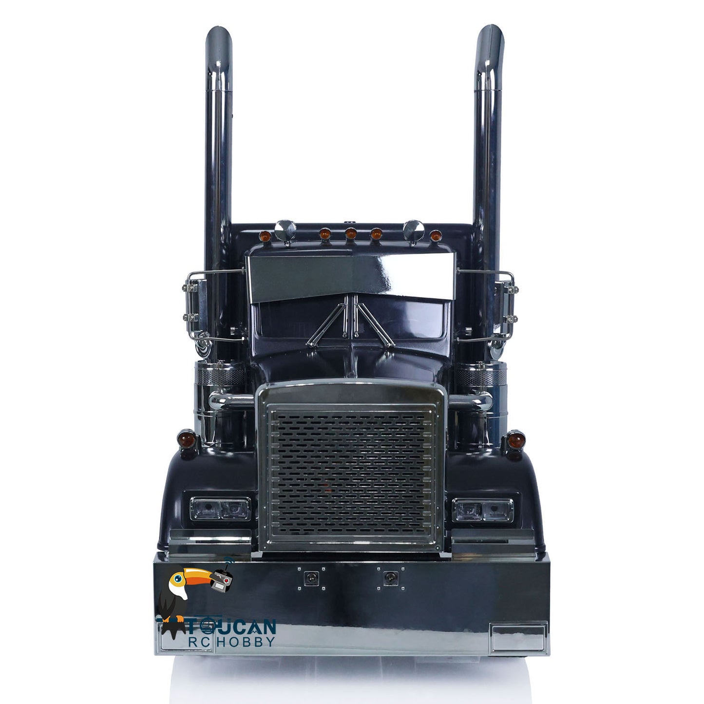 Realistic rc tractor truck rtr black complete electric kit controller battery included
