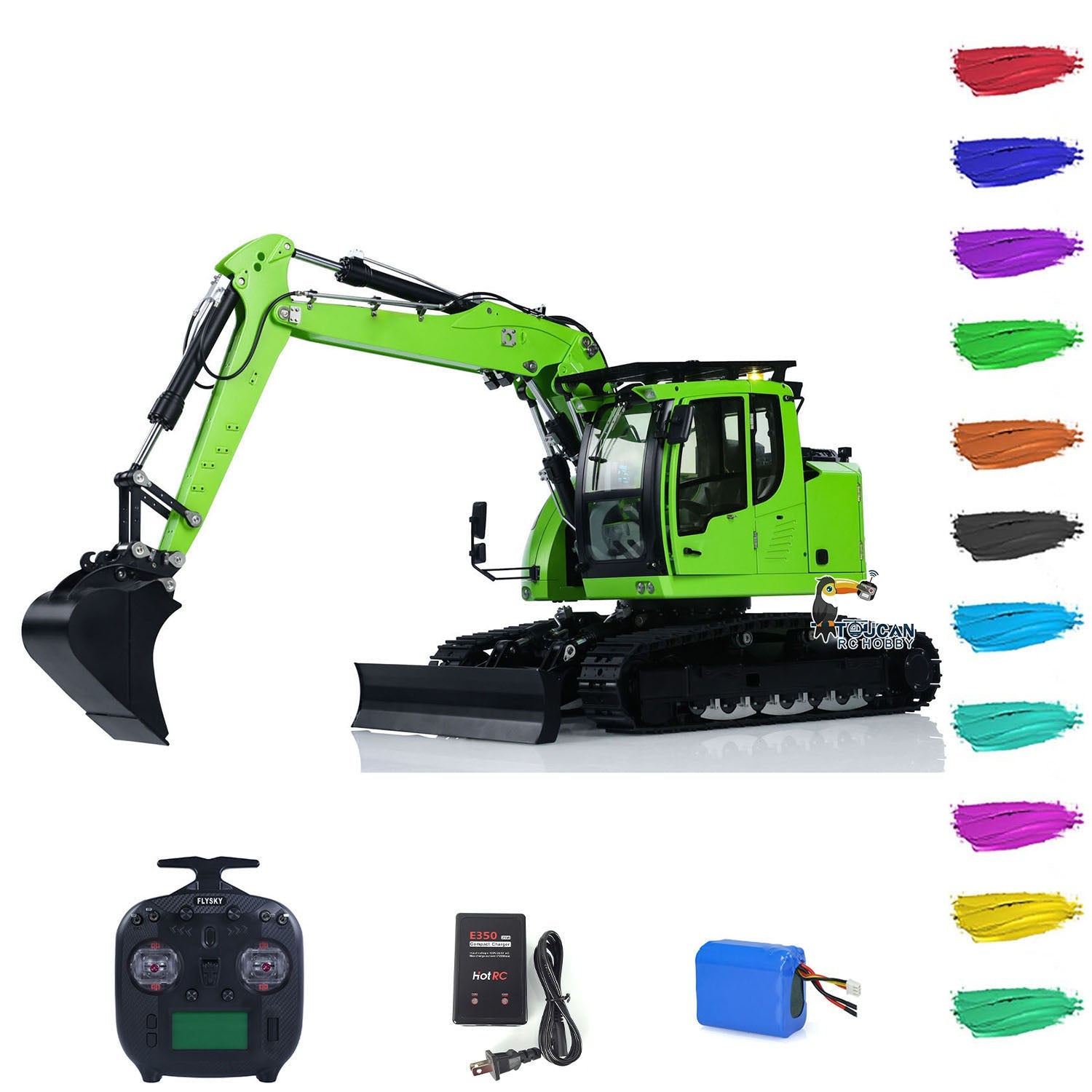 Cut 1/14 Metal RC Hydraulic Excavator LR914