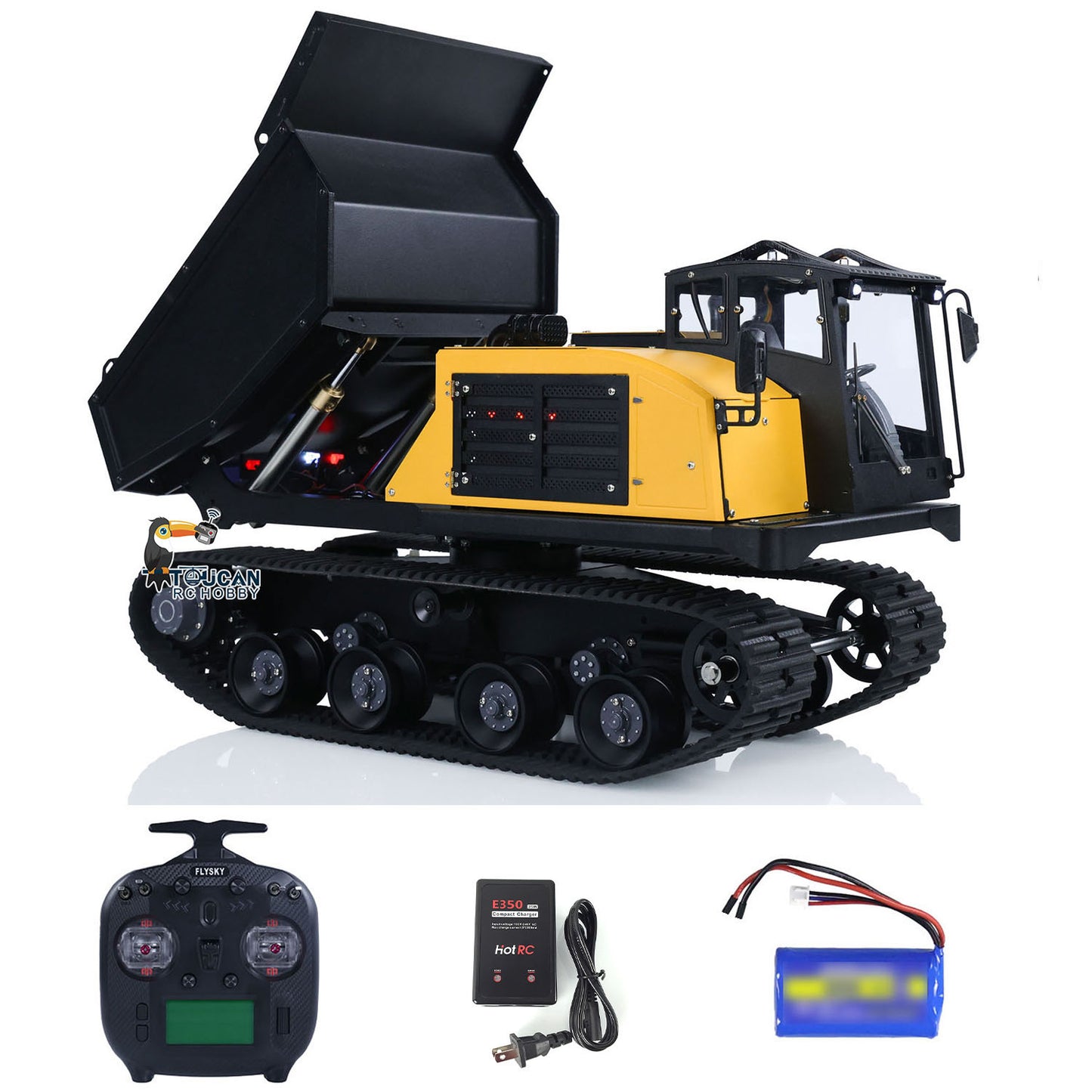 TOUCAN T14R Panther metal hydraulic track vehicle simulation real vehicle lights
