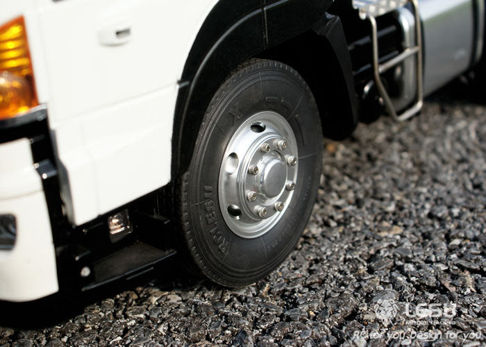 LESU 1/14 RC 700 4*2 Tractor Trailer Truck Model Metal Chassis 2Axle Simulation Vehicle Hobby Model DIY Car Motor