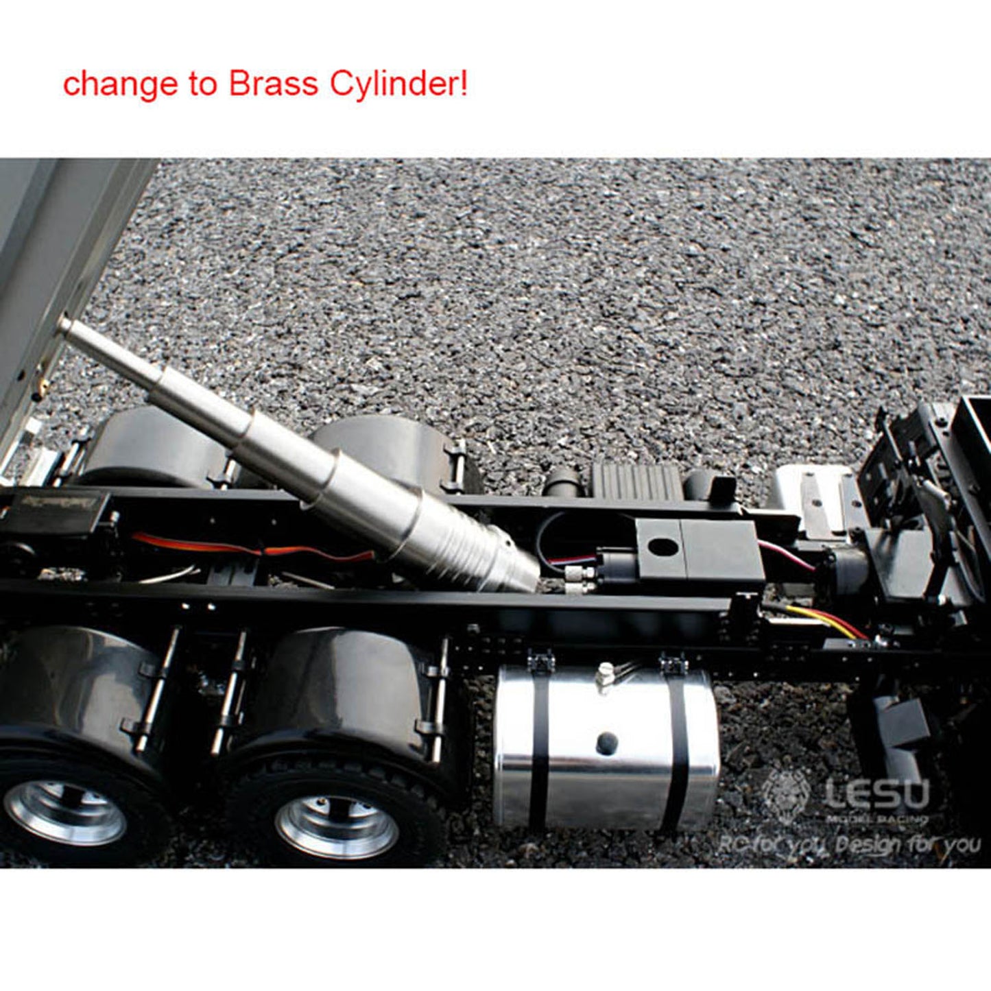 LESU 1/14 6*6 Metal Hydraulic Dumpe Radio Control Truck ESC Gearbox Battery & Charger& Radio System 540 Power Motor