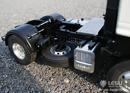 LESU 1/14 RC 700 4*2 Tractor Trailer Truck Model Metal Chassis 2Axle Simulation Vehicle Hobby Model DIY Car Motor