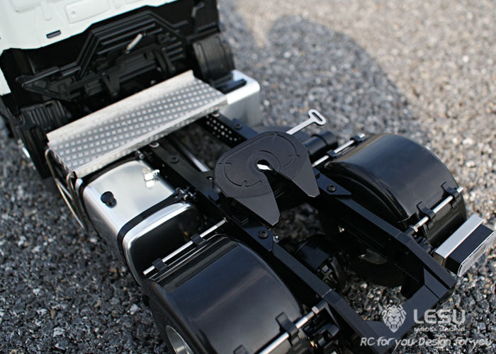 LESU 1/14 RC 700 4*2 Tractor Trailer Truck Model Metal Chassis 2Axle TAMIYA Simulation Vehicle Hobby Model DIY Car Motor