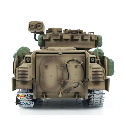 US Stock TD 1/16 Military RC Tank M2A2 Bradley Metal Tracks Gearbox Barrel Recoil System Radio Control Combat Vehicles