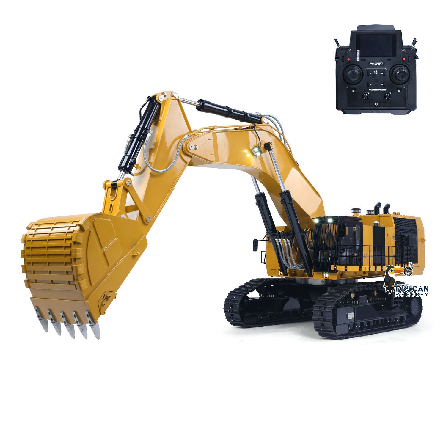 TENGDA 6015B 1/14 Metal RC Hydraulic Excavator PL18EV Lite Controller