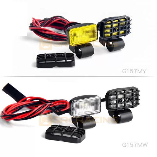 Plastic Spot Light 1 Pair for 1/14 RC Truck 1/10 1/8 Remote Control Crawler Car Vehicles 3-7.4V DIY Spare Parts
