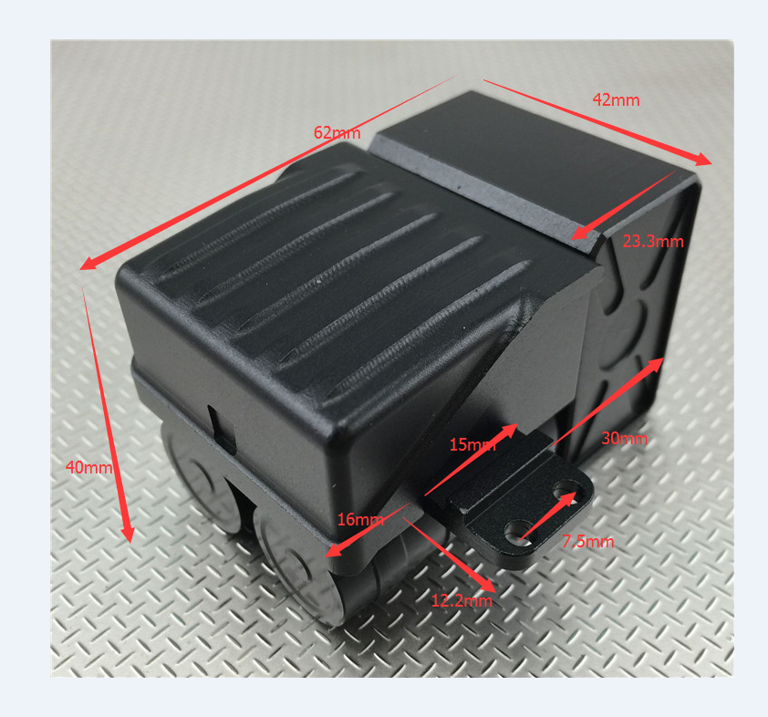 TOUCAN Spare Metal Gear Protection Base Servo Mount 152-167mm Drive Shaft Air Tank for 1/14 RC TAMIYA Tractor Truck Cars