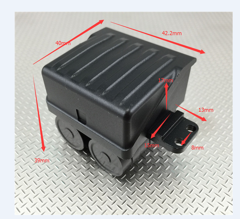 TOUCAN Spare Metal Gear Protection Base Servo Mount 152-167mm Drive Shaft Air Tank for 1/14 RC TAMIYA Tractor Truck Cars