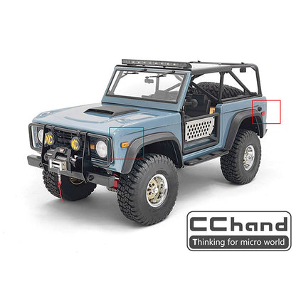 US Stock Side Lights Lamp Accessory for RC Rock Crawler Racing Cars 1:10 Scale Remote Control Off-road Vehicle