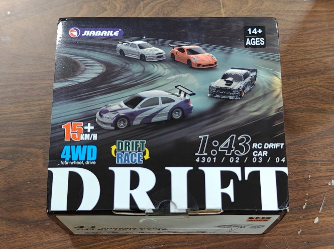 Second Hand CA STOCK 1/43 Radio Control Drift Car 4WD RC 2.4g Mini Race Car Toy High Speed Model