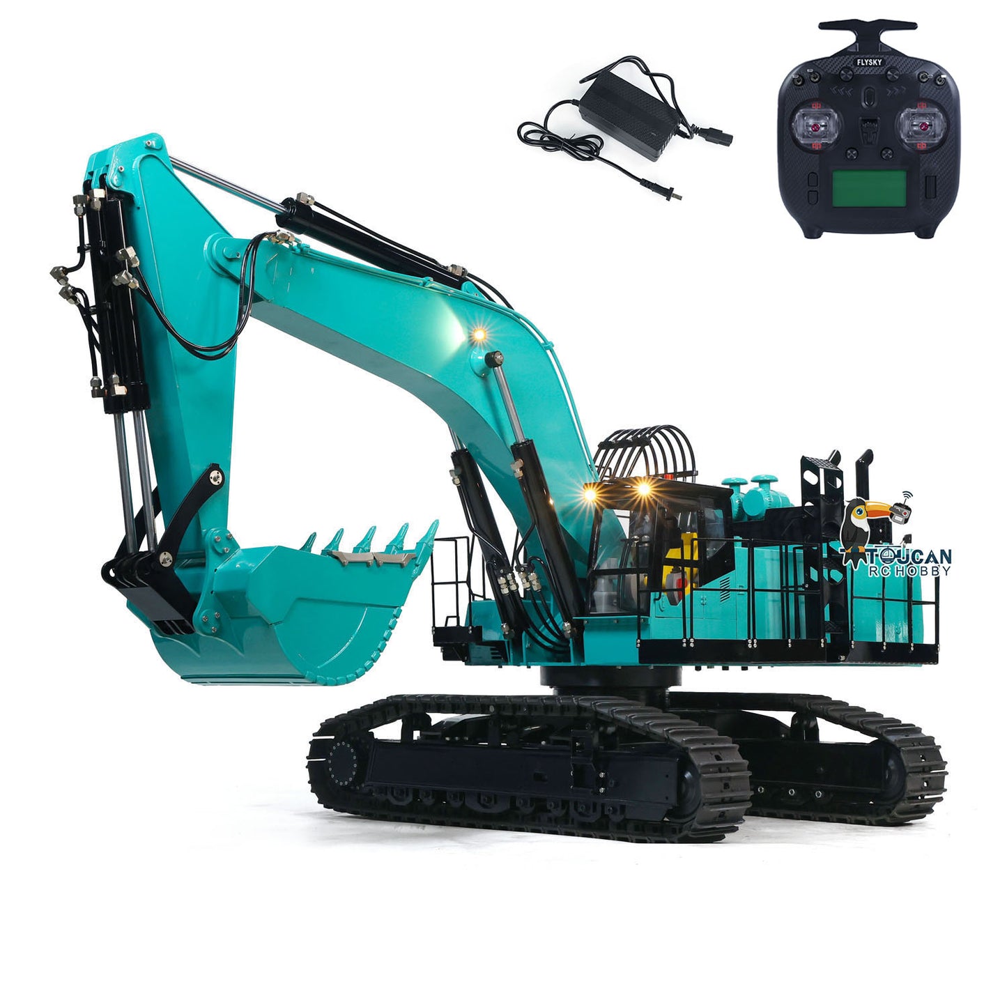 TYMXModel PC1250 1/8 Metal RC Hydraulic Excavator RTR Heavy Digger