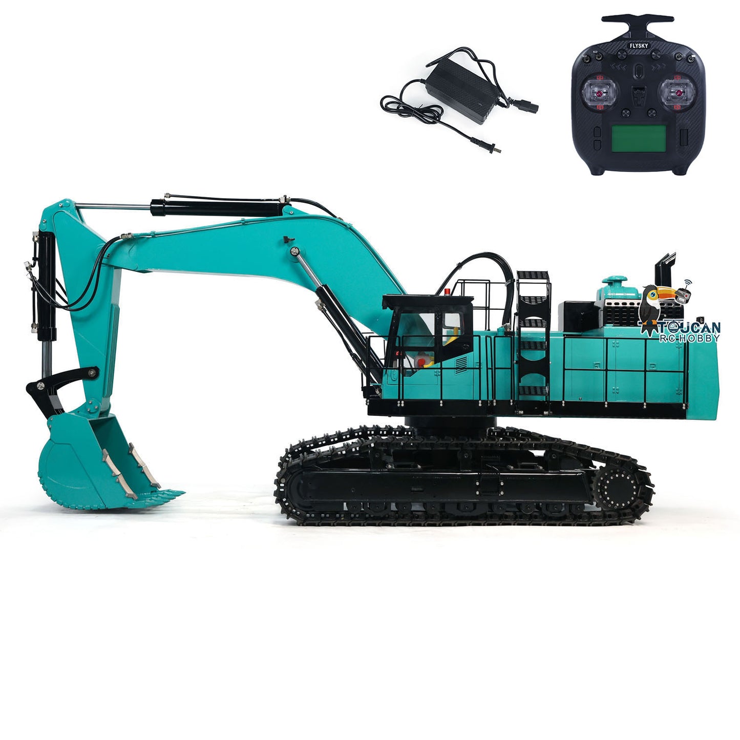 TYMXModel PC1250 1/8 Metal RC Hydraulic Excavator Brushless Drive Motors & ESC