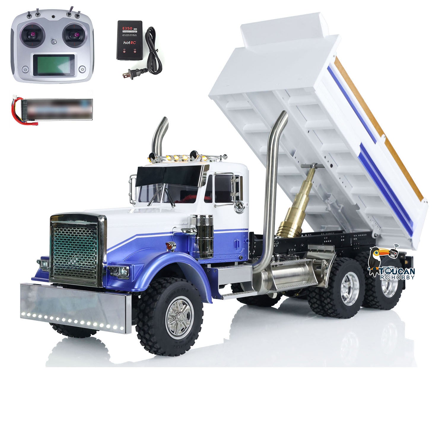 1/14 Hydraulic Metal RC Dump Truck 56344 6X6 Tipper Car Model Gift