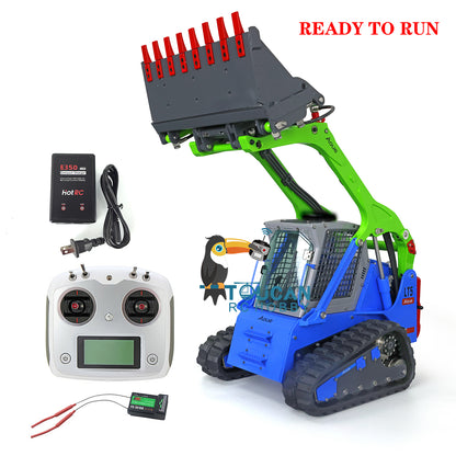 Tracked RC construction loader matched with I6S radio remote control
