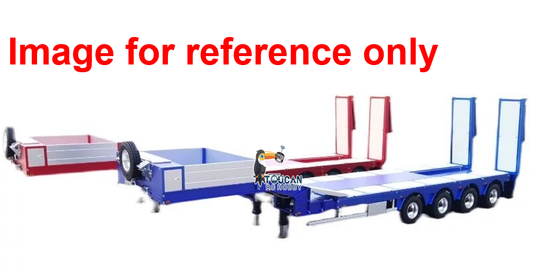 Degree 1/14 Metal Heavy 4Axle Steering Trailer 997 V2 Adjustable Length Width For TAMIYA Remote Control Tractor Truck 56379