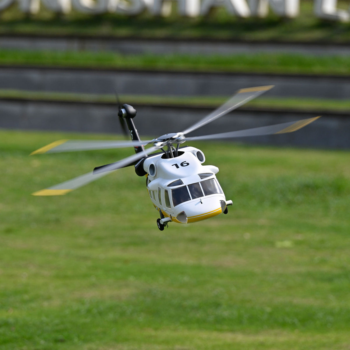 TOUCAN RC HOBBY Fly Wing Smart RC Rescue Helicopter 4 Blade Rotor GPS Position Hold Return to Home Multiple Flight Modes Scale Aircraft Model