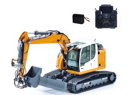 TOUCAN RC HOBBY JDModel R920 208 1/14 Metal RTR RC Hydraulic Excavator 7-Way Valve Quick Coupler PL18EV Lite Controller Brushless Motor Light Sound for Collectors Outdoor