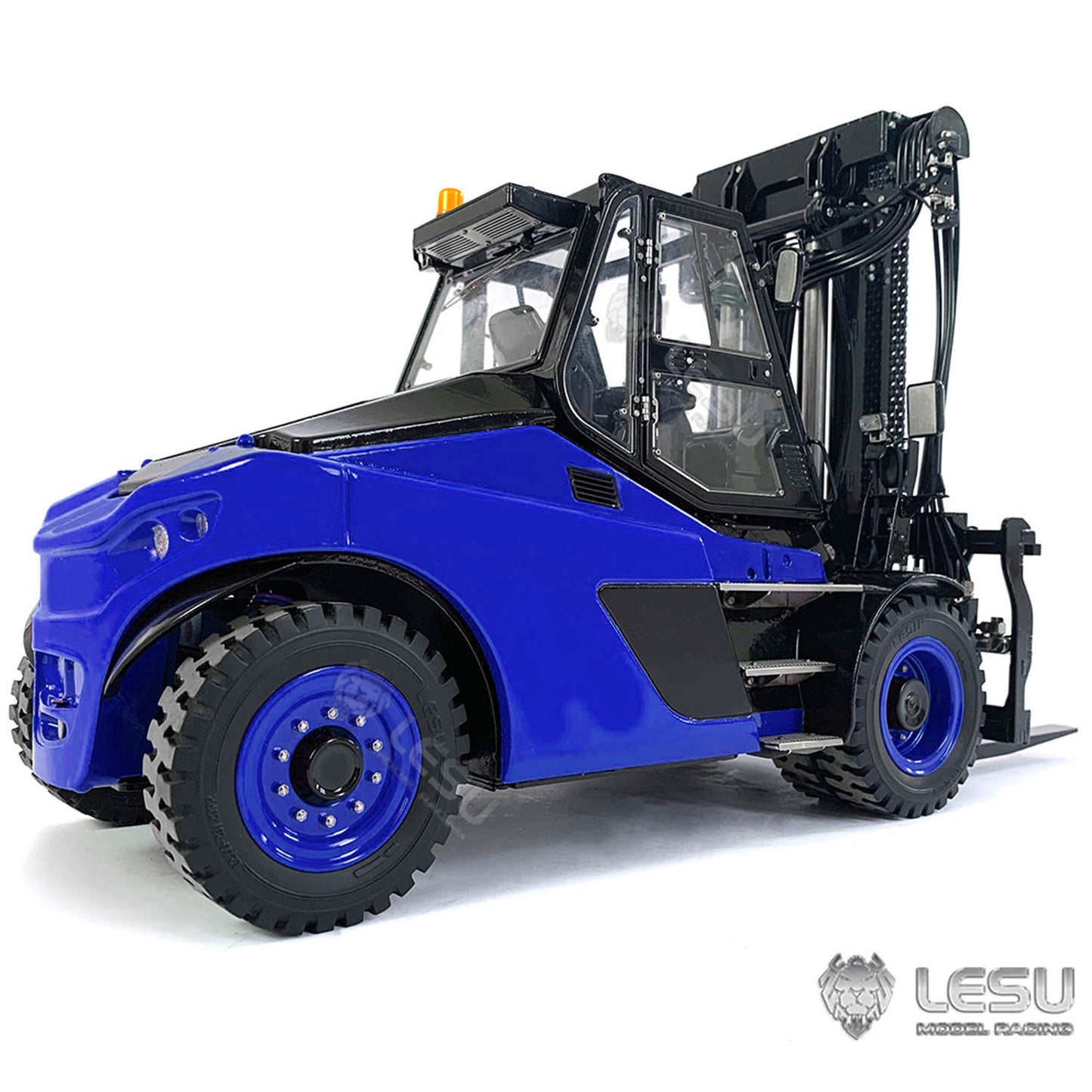 LESU AOUE LD160S 1/14 Metal Hydraulic RC Forklift FlySky ST8 Remote Controller and SR12 Receiver 6 Ways Reversing Valve Sound Light System